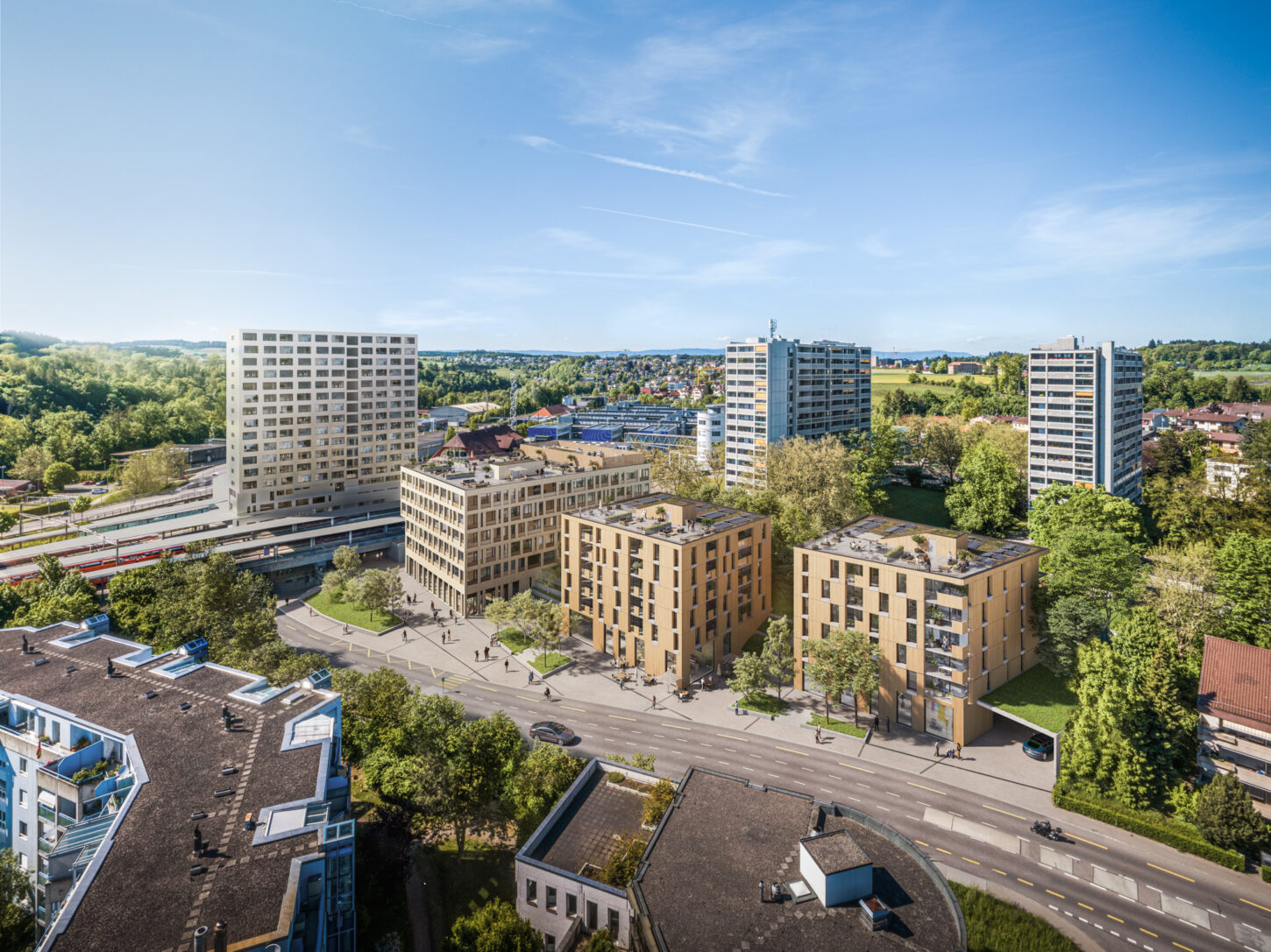 Worblaufen, Metropark 2 & 3 Vogelperspektive